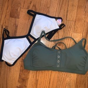 TWO bikini tops